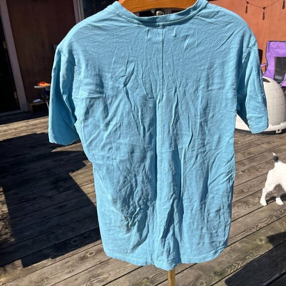 FREE PLANET ~ Blue Men's Organic Cotton Tee Size Large - Picture 4 of 4
